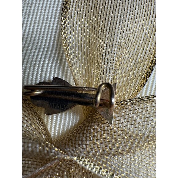 Vintage Italian Gold Chalice Pin Brooch With IHS Inscription - Teenie Tiny - Picture 9 of 10